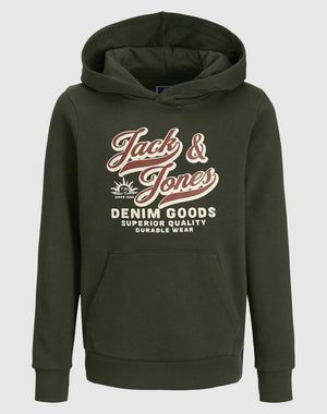 JACK JONES KIDS JJELOGO SWEAT HOOD 2 COL 25/26 NOOS JNR