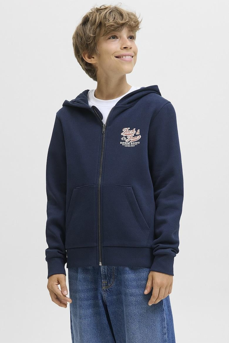JJELOGO SWEAT ZIPHOOD 2COL NOOS JNR 