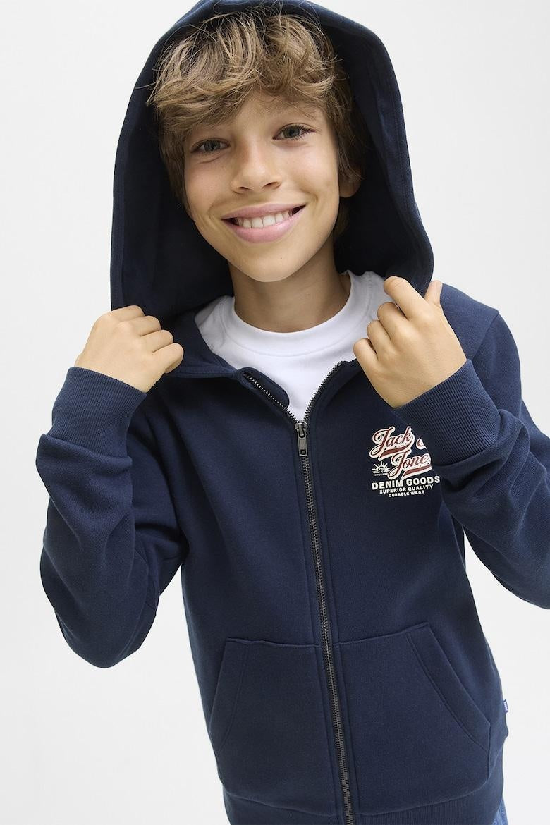 JJELOGO SWEAT ZIPHOOD 2COL NOOS JNR 