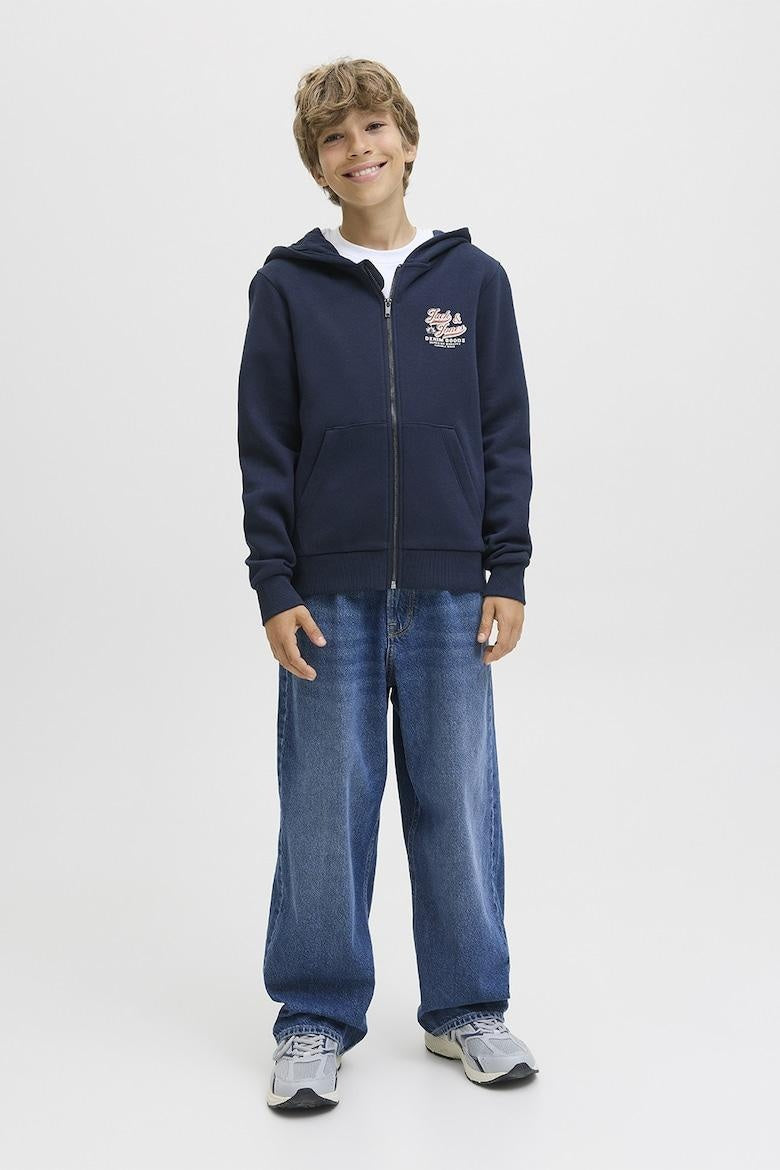 JJELOGO SWEAT ZIPHOOD 2COL NOOS JNR 