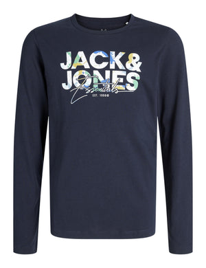 JACK JONES KIDS JJGEPLAS TEE LS CREW NECK MNI