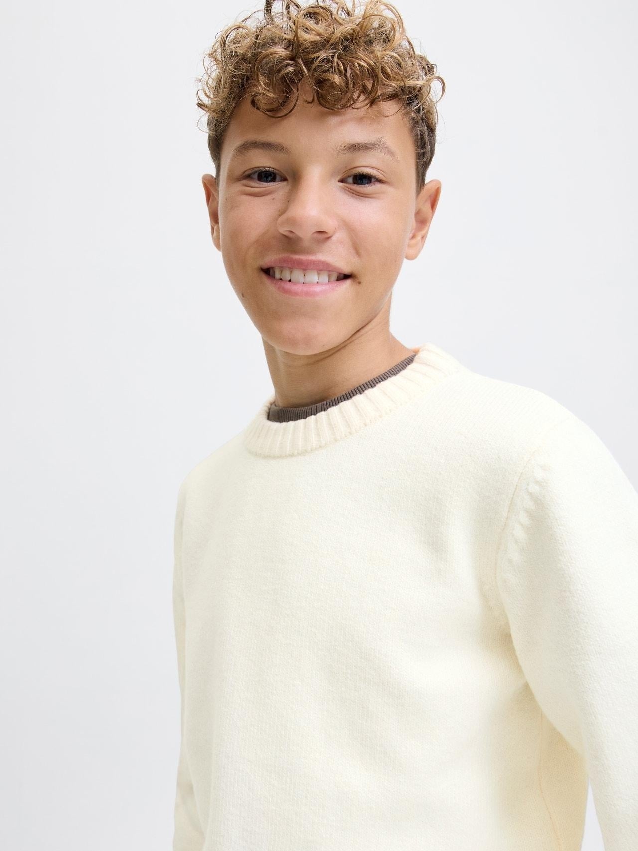 -JORNORREBRO KNIT CREW NECK LN JNR 