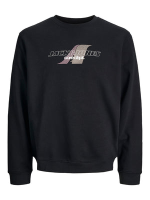 JACK JONES KIDS JCOTIER PRINT SWEAT CREW NECK SN JNR