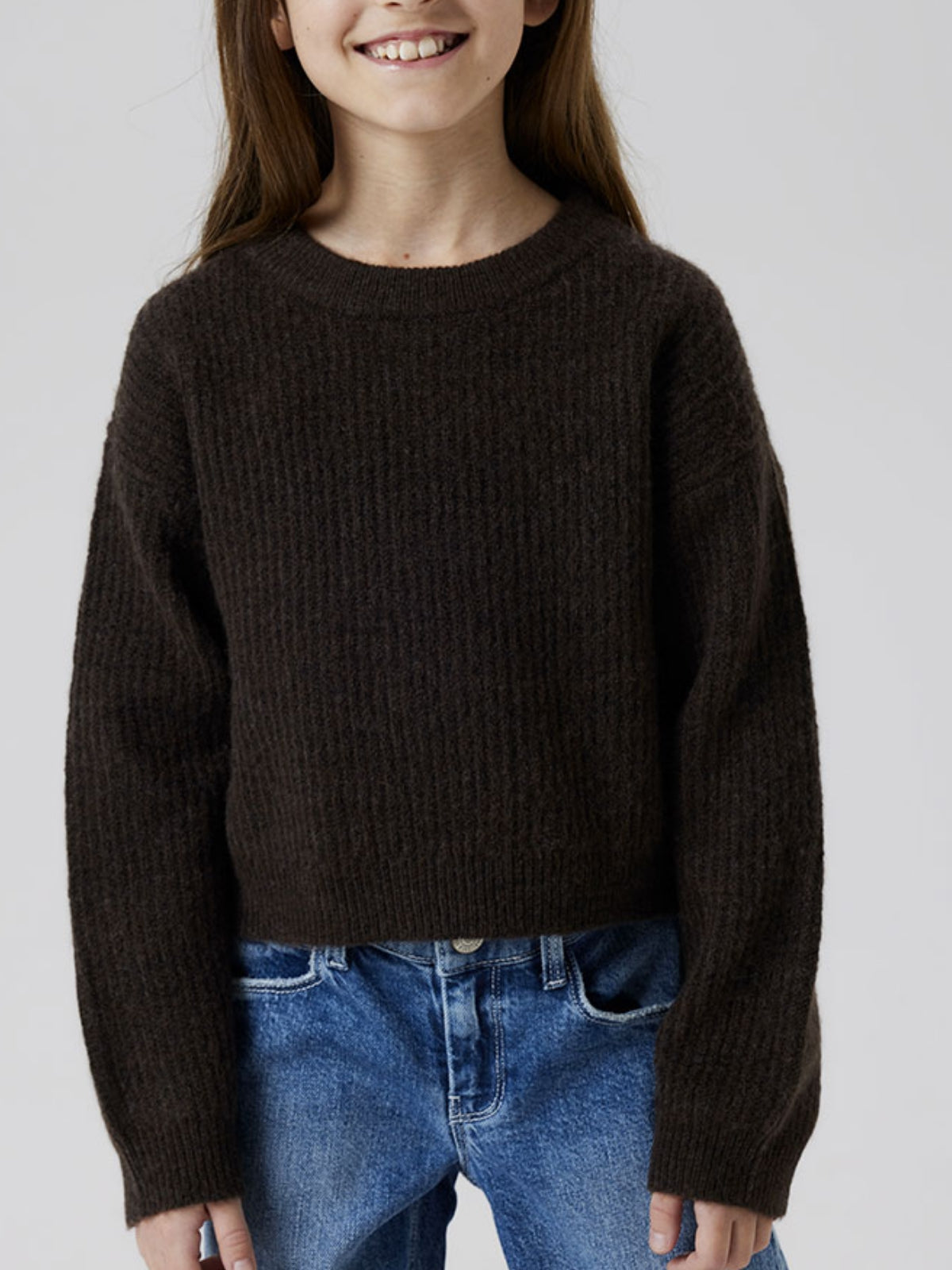 NKFHOLLY LS BOXY SHORT KNIT NOOS 