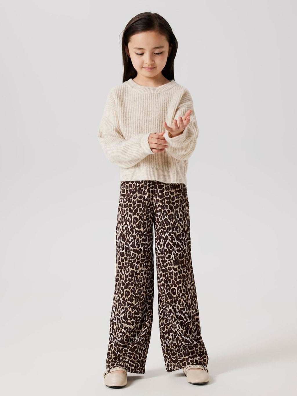 NKFHOLLY LS BOXY SHORT KNIT NOOS 