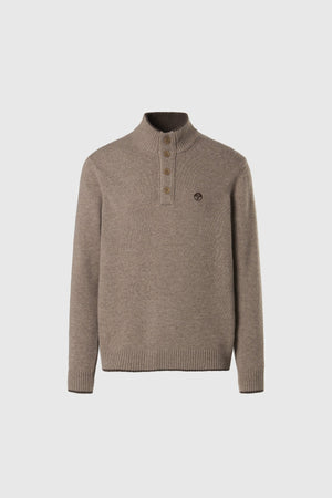 NORTH SAILS HALF BUTTONS 7GG  KNITWEAR