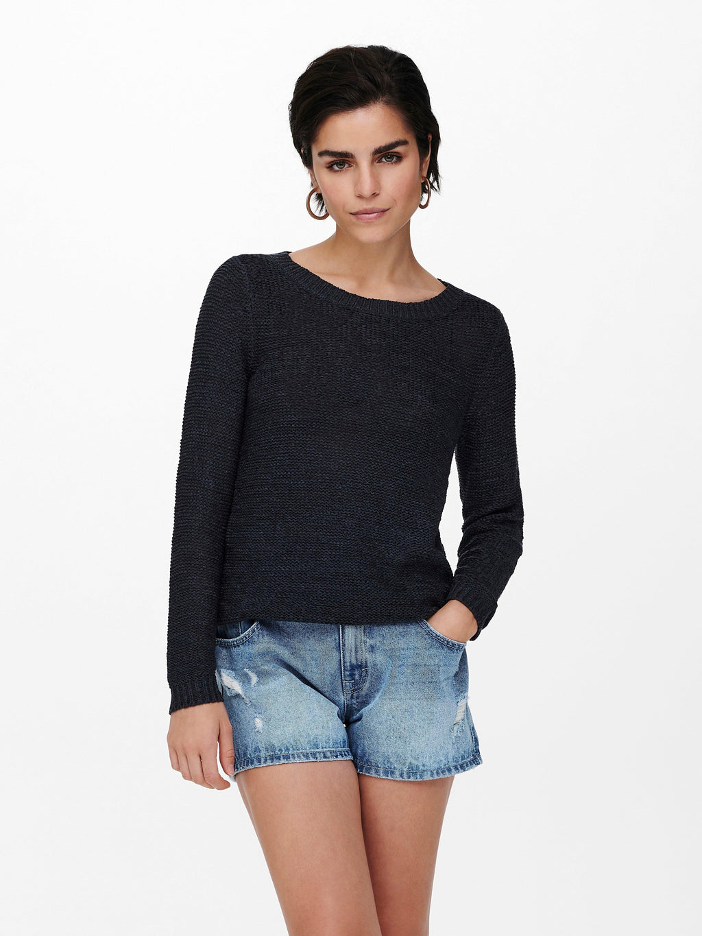ONLGEENA XO L/S PULLOVER KNT NOOS 