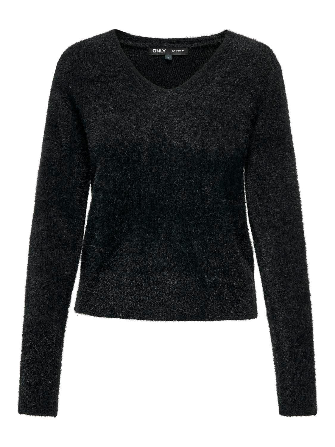ONLELLA PIUMO LS V-NECK KNT 