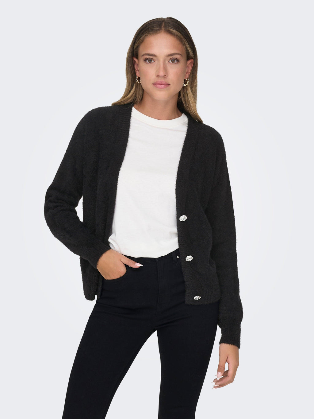 ONLELLA PIUMO LS CARDIGAN KNT NOOS 