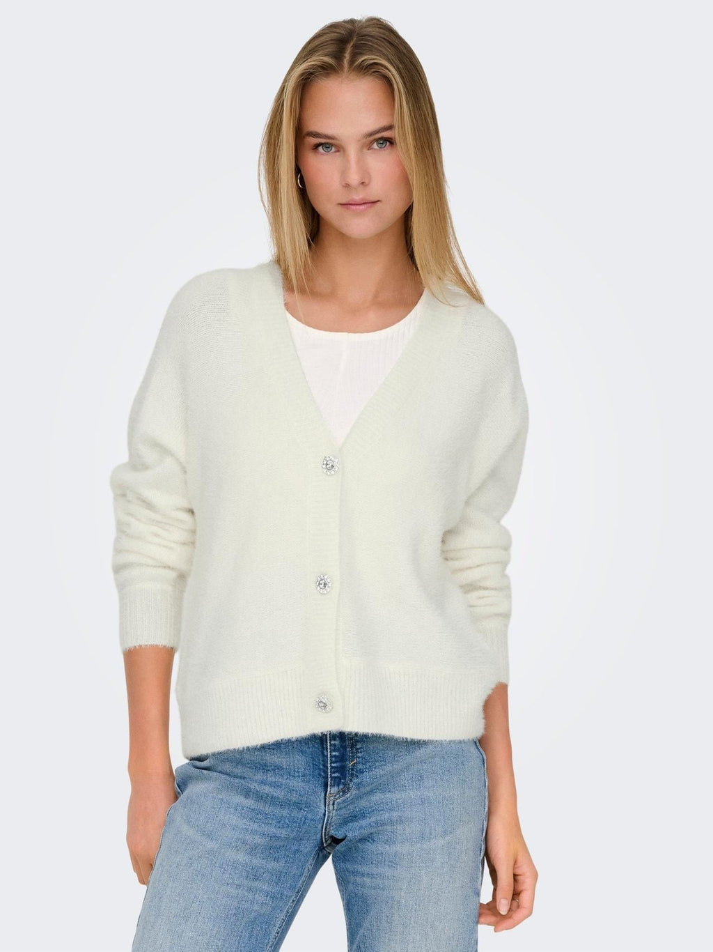 ONLELLA PIUMO LS CARDIGAN KNT NOOS 