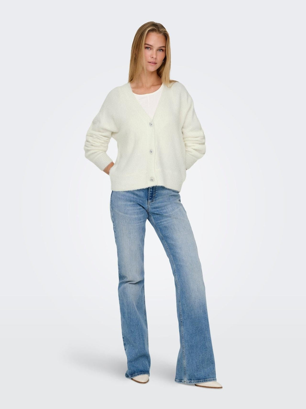 ONLELLA PIUMO LS CARDIGAN KNT NOOS 