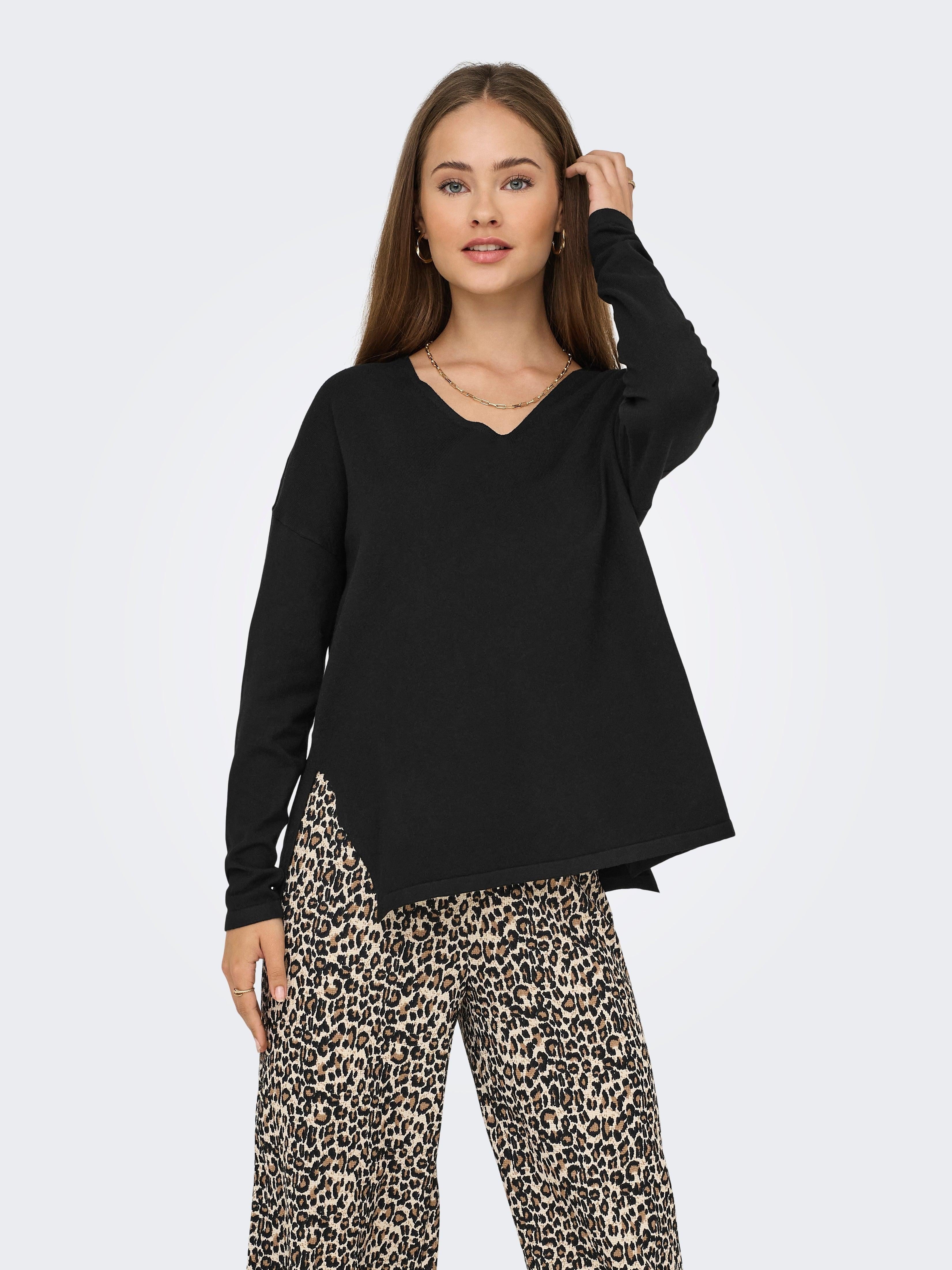 ONLAMALIO LIFE LS V-NECK KNT 