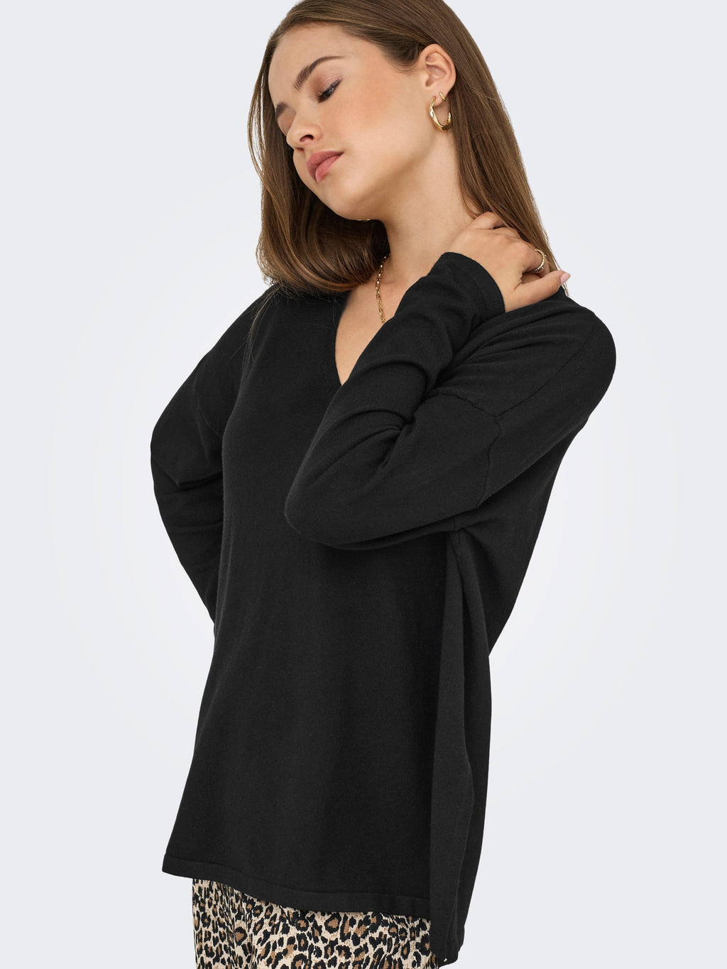 ONLAMALIO LIFE LS V-NECK KNT 