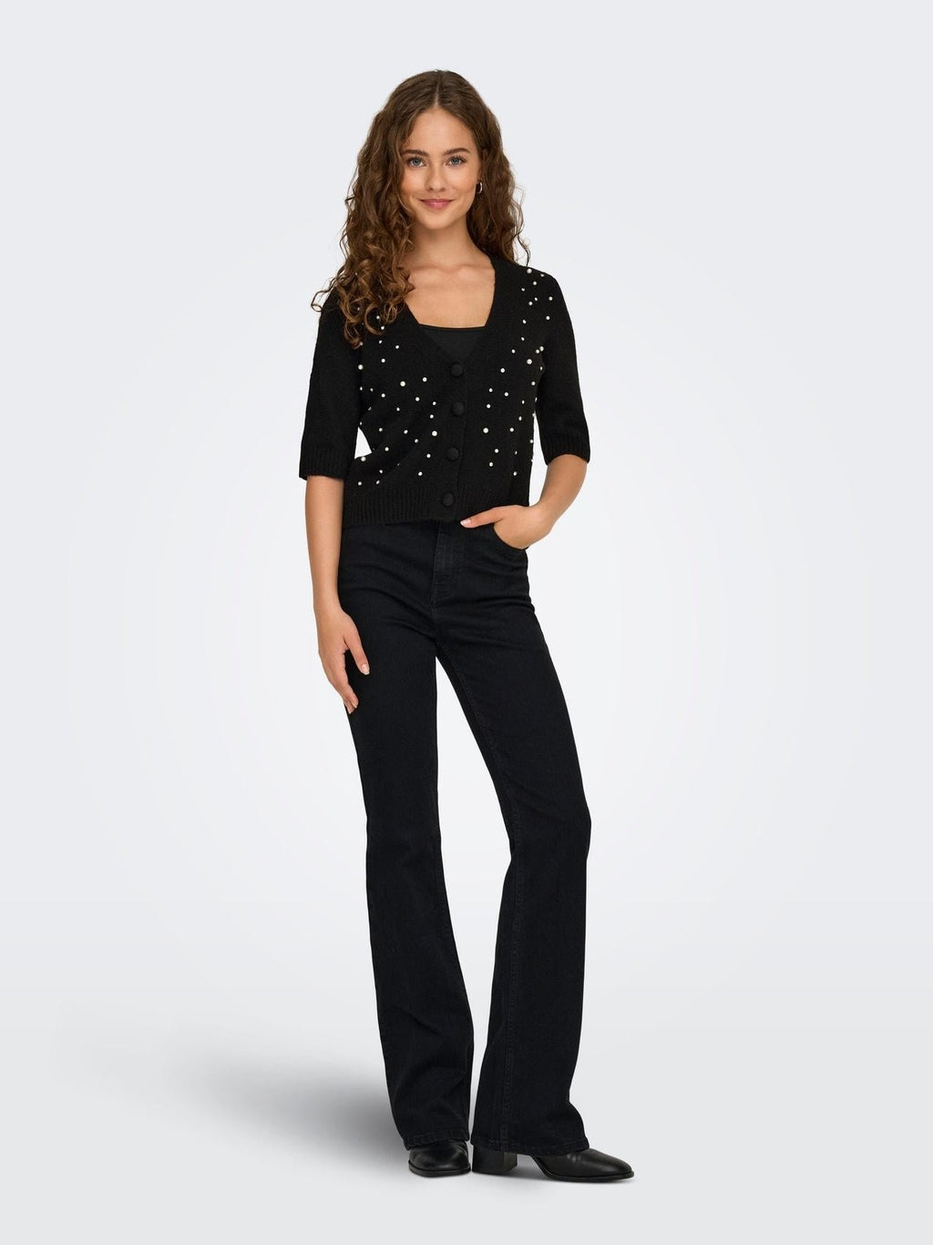 ONLRENE LIFE SS BLING CARDIGAN CC KNT 