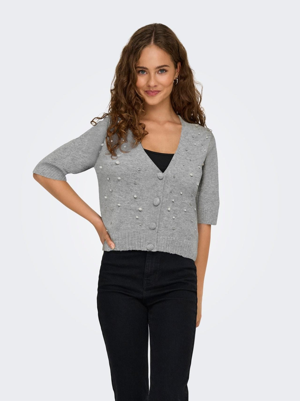 ONLRENE LIFE SS BLING CARDIGAN CC KNT 