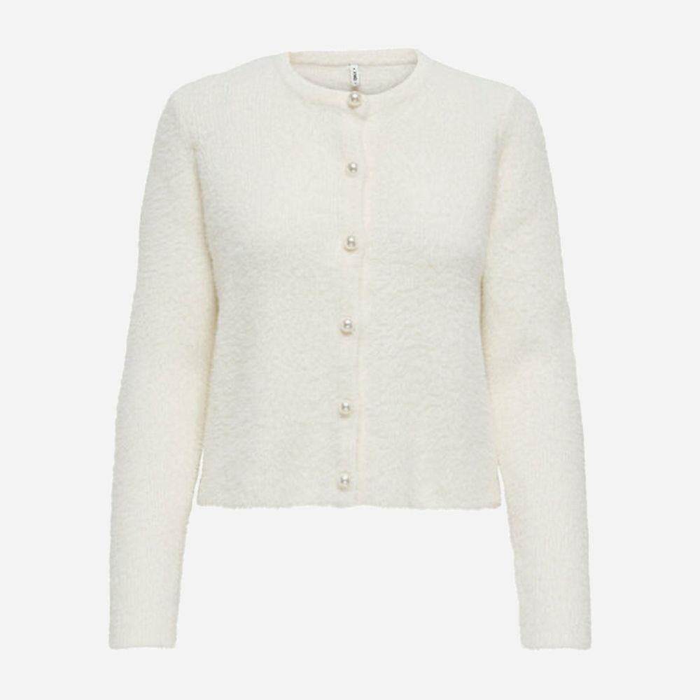 ONLPETRA LS PEARL O-NECK CARDI CC KNT 