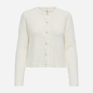 ONLY ONLPETRA LS PEARL O-NECK CARDI CC KNT
