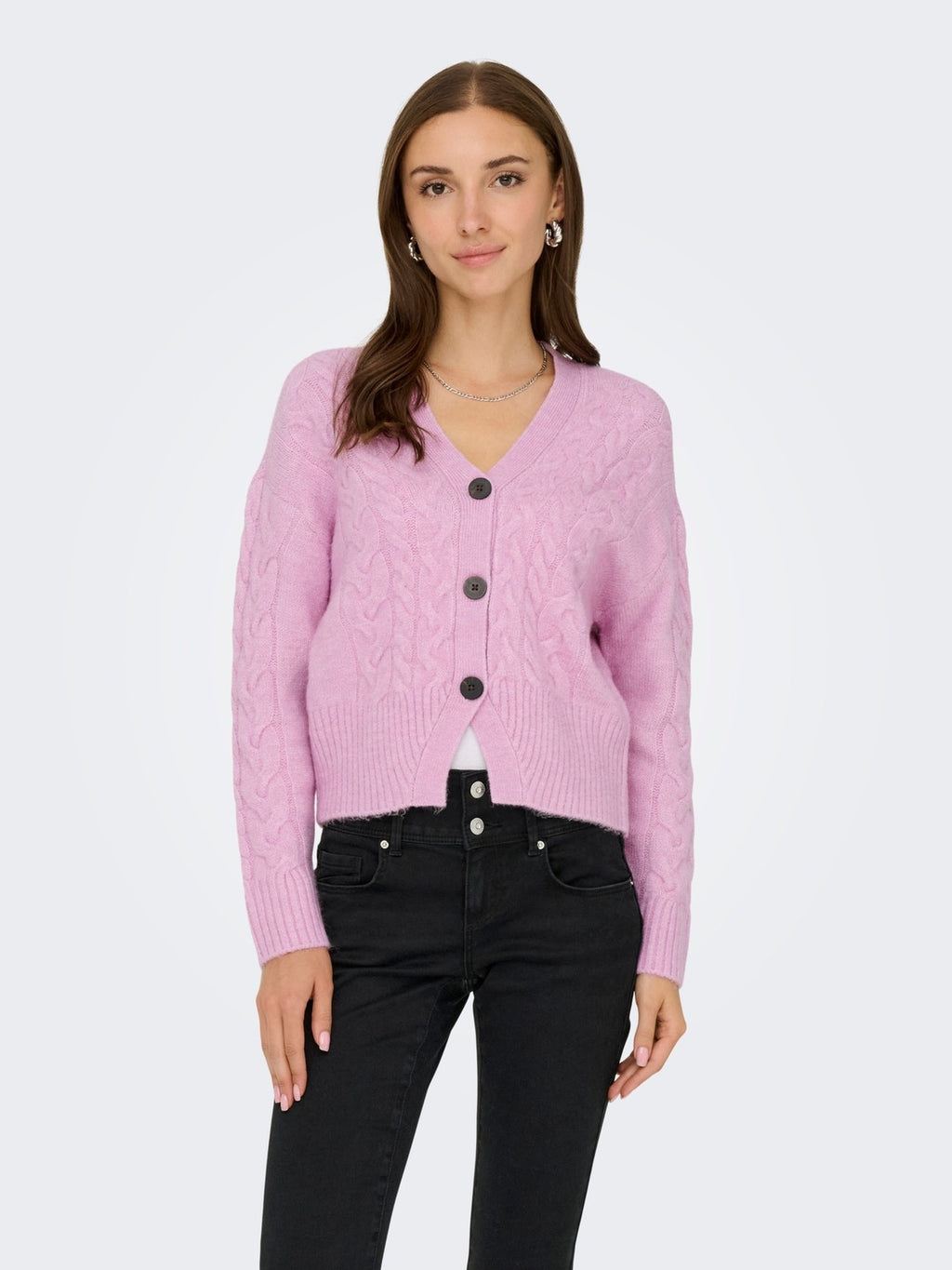ONLRIO LIFE LS CABLE CARDIGAN KNT 