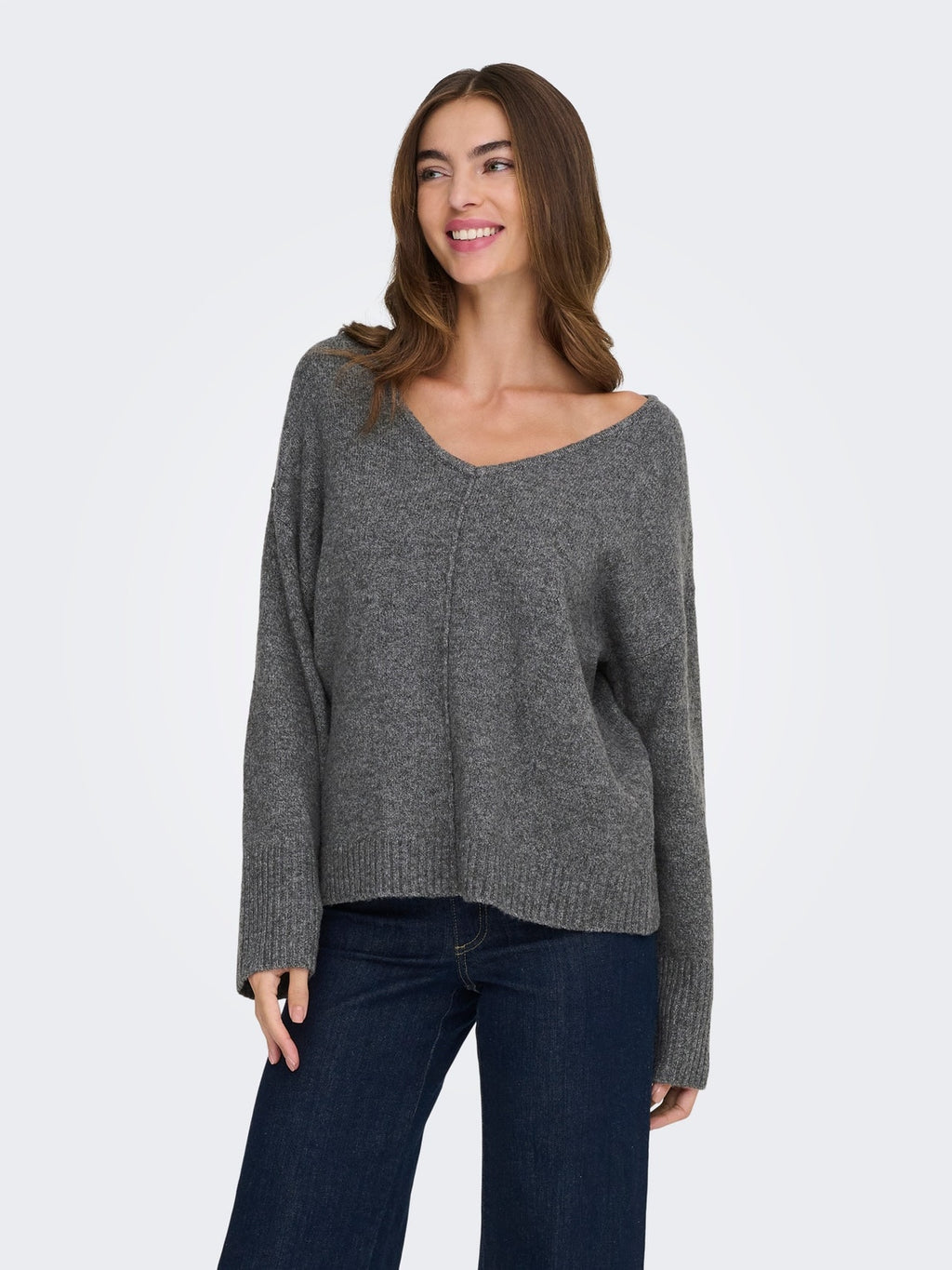 ONLWHITNEY LIFE LS V-NECK KNT 