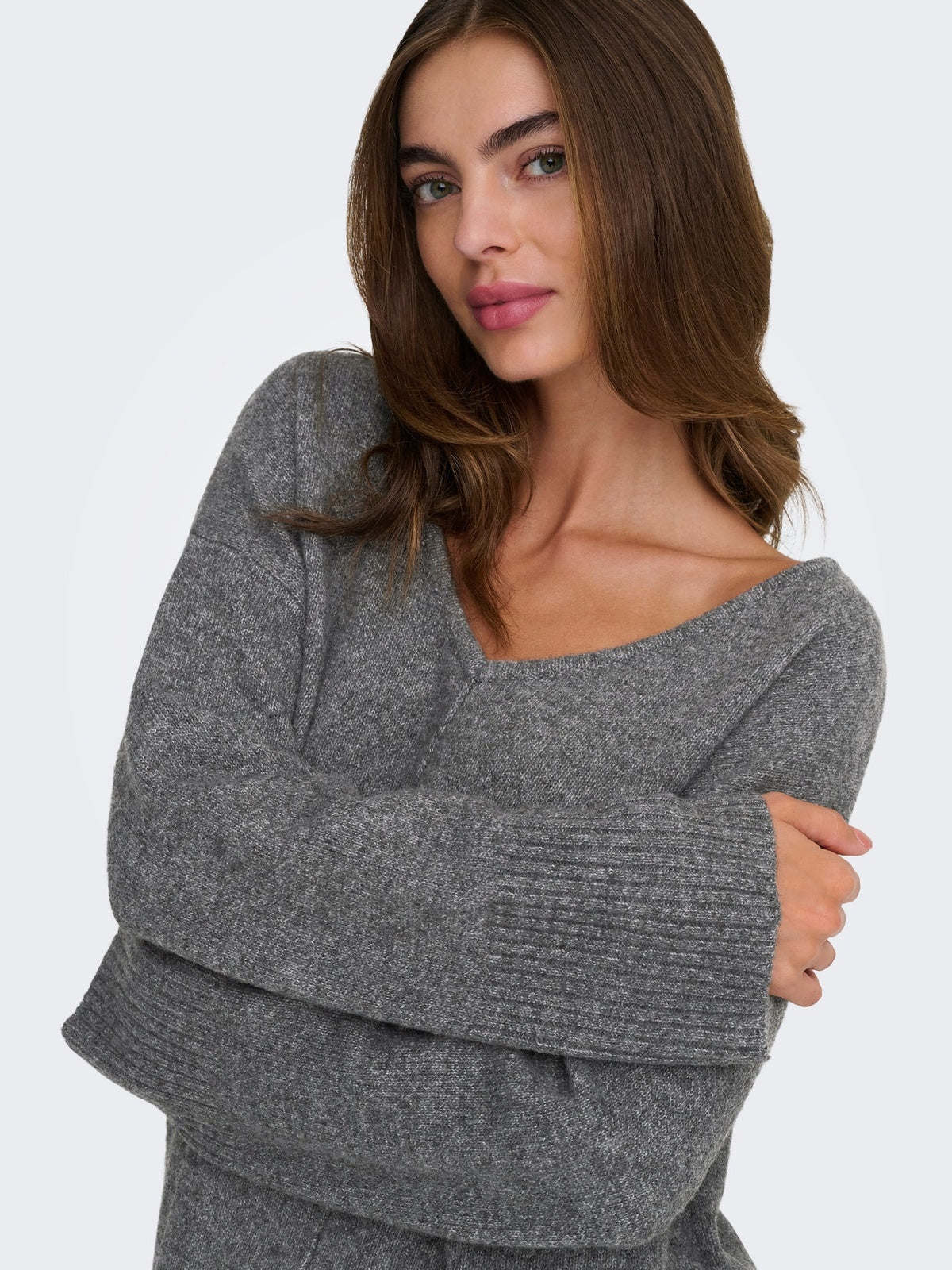 ONLWHITNEY LIFE LS V-NECK KNT 