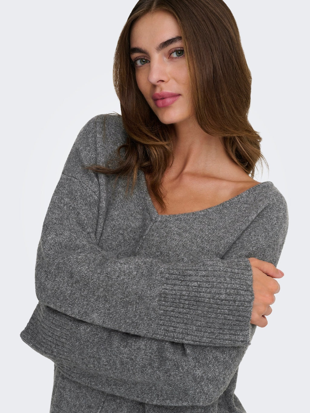 ONLWHITNEY LIFE LS V-NECK KNT 