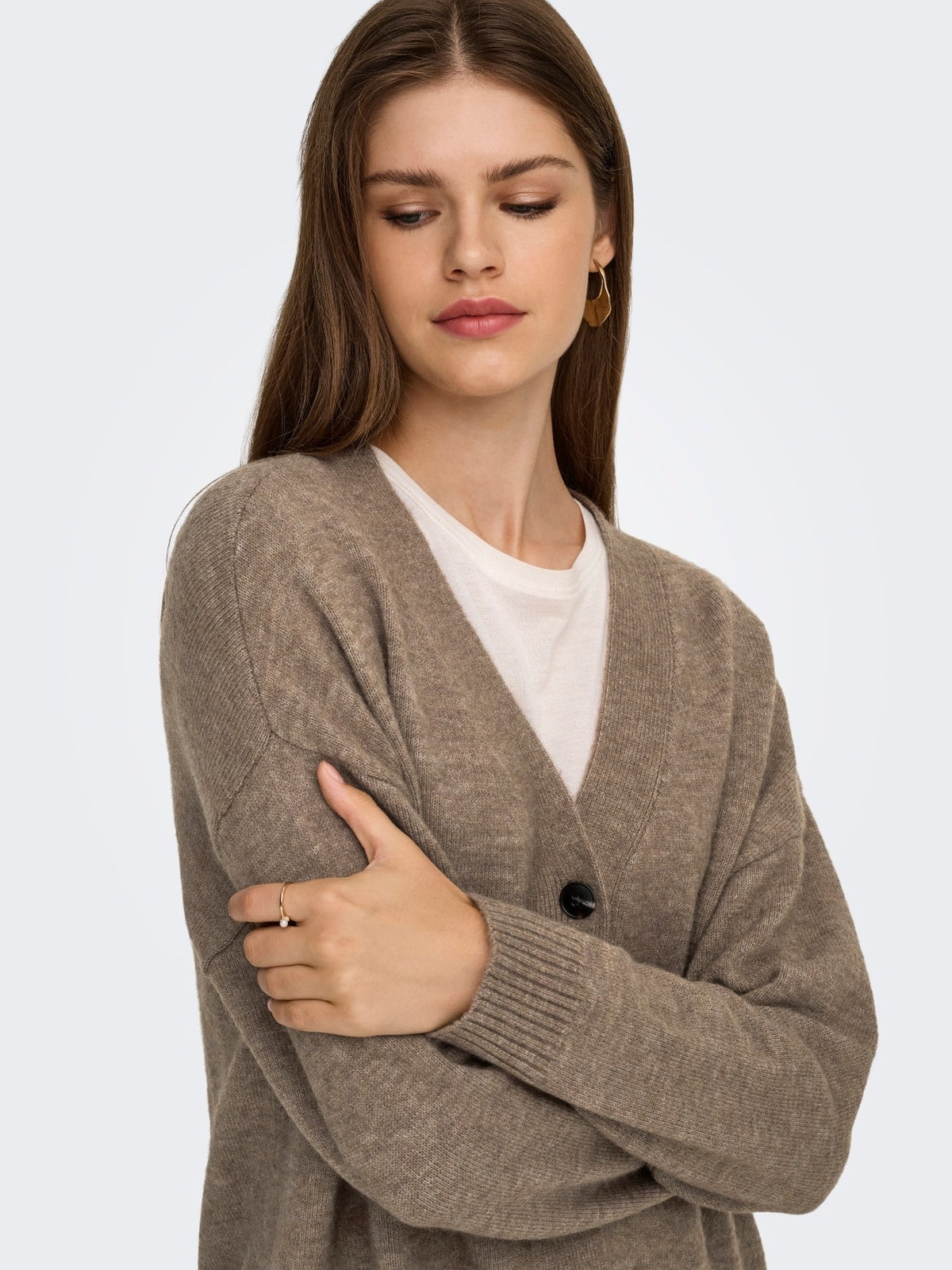 ONLHOUSTON LS CARDIGAN V-NECK KNT 