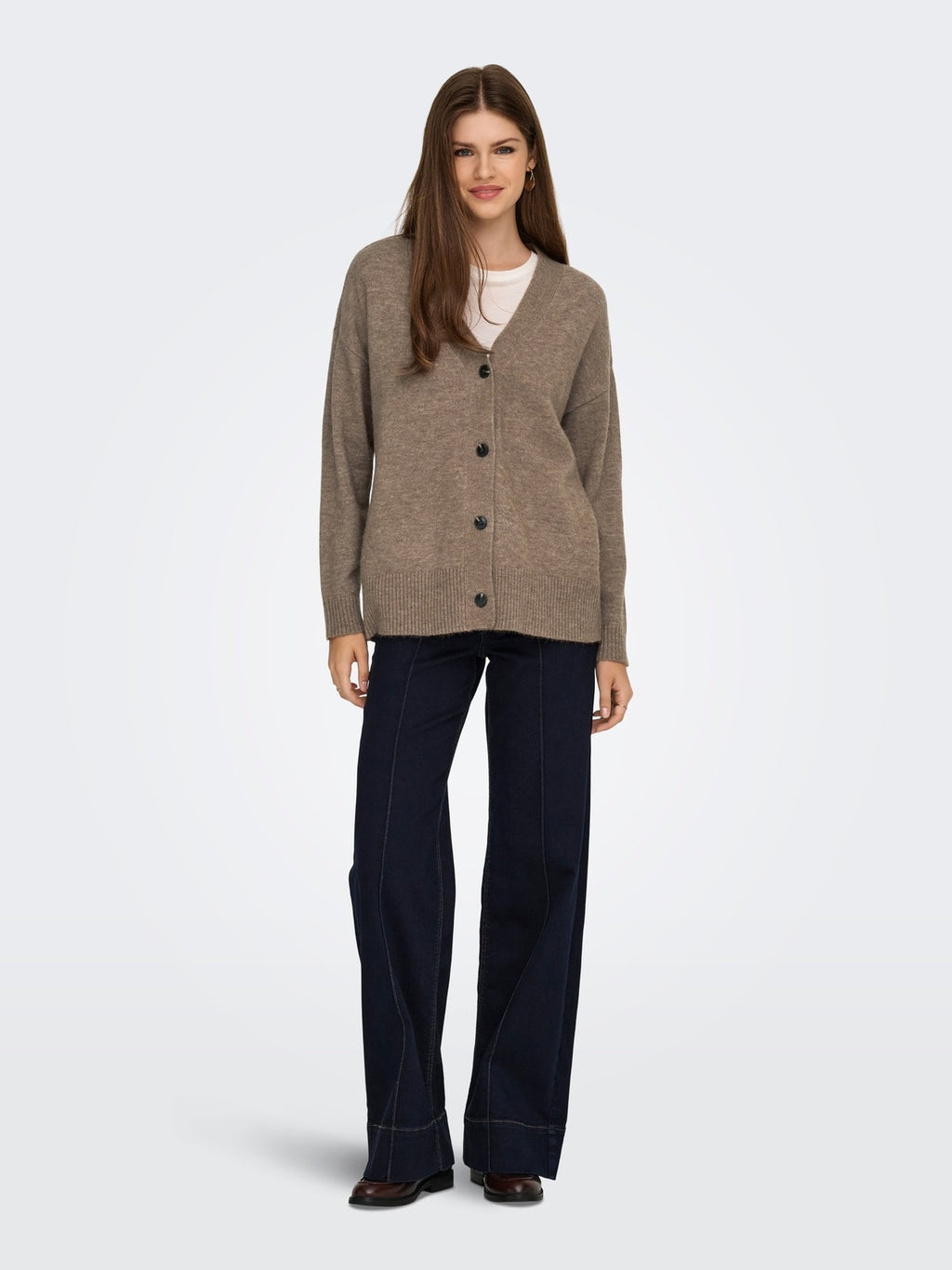 ONLHOUSTON LS CARDIGAN V-NECK KNT 