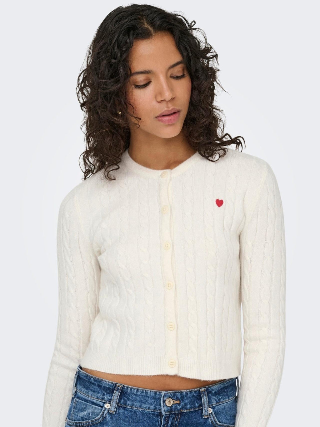 ONLKATIA LS CABLE BUTTON CARDIGAN CC KNT 