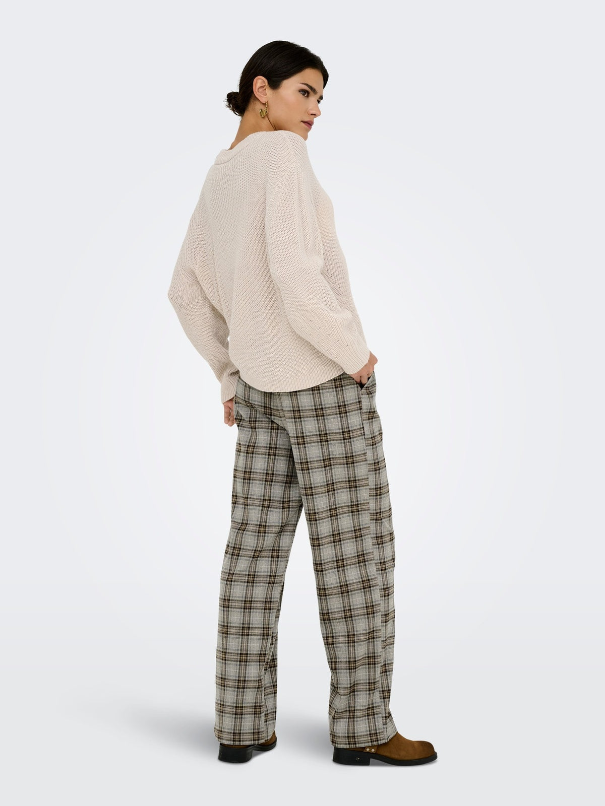 ONLMILOUZ LS RIB PULLOVER KNT NOOS 