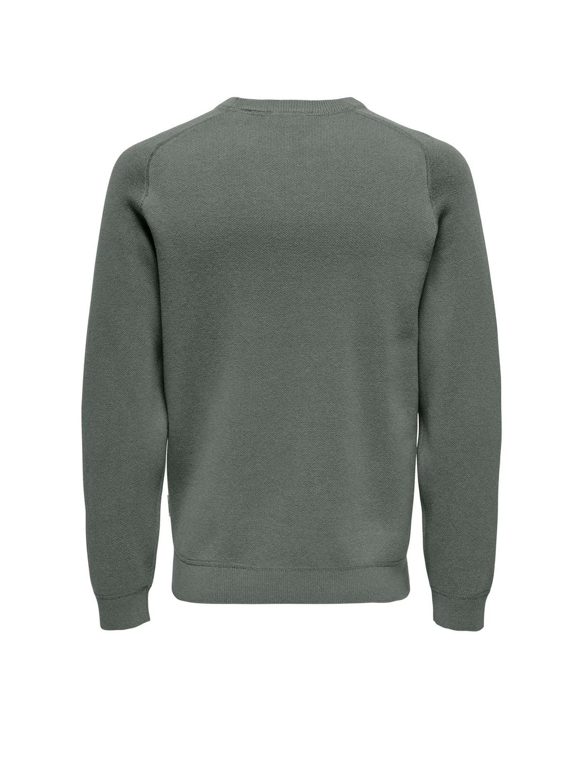 ONSPIN REG 12 CREW KNIT 