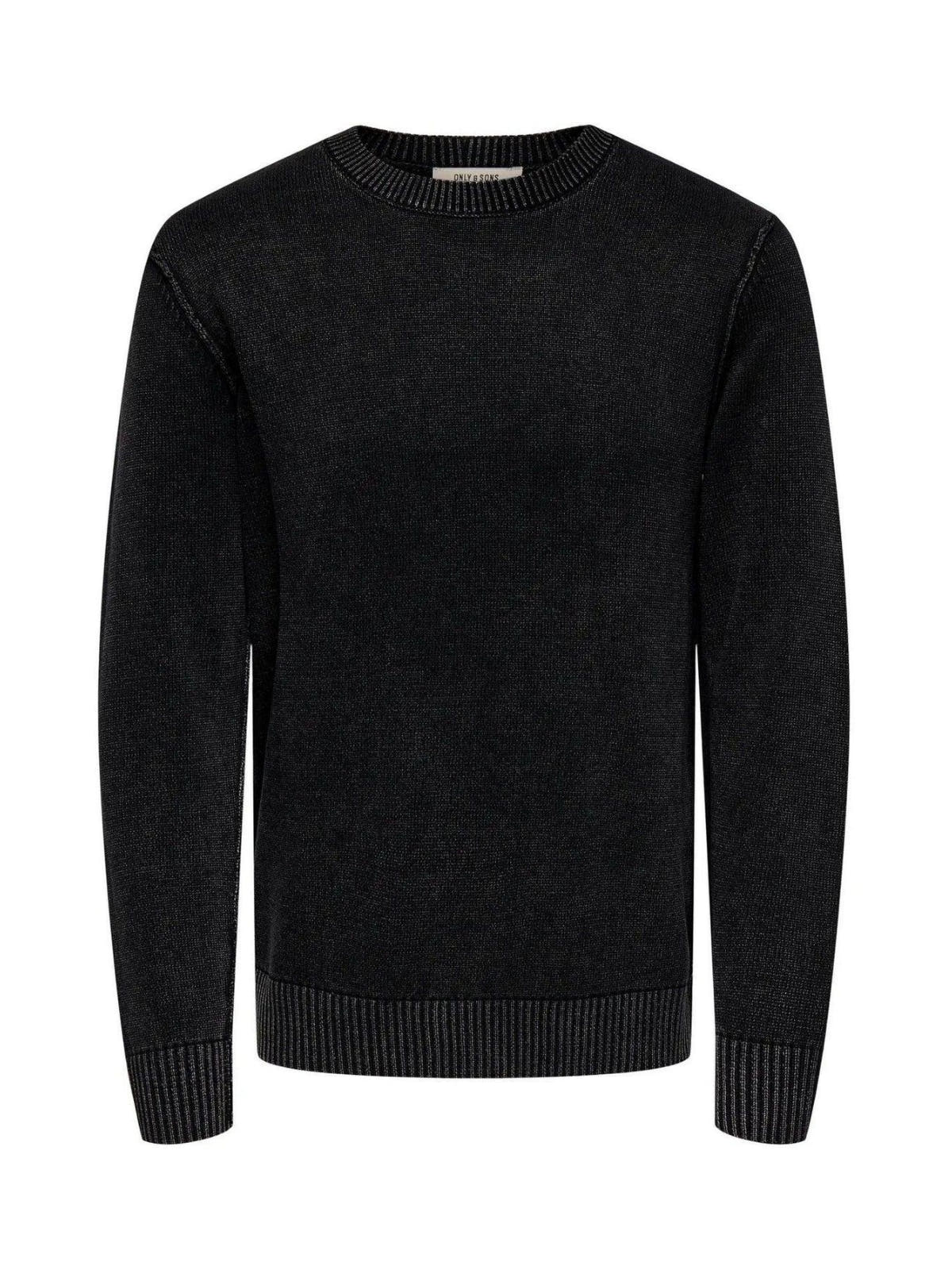 ONSMADS REG 5 CREW LS WASHED KNIT 