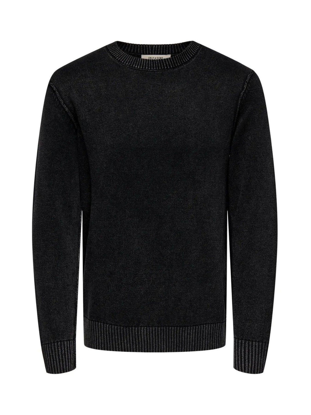 ONSMADS REG 5 CREW LS WASHED KNIT 