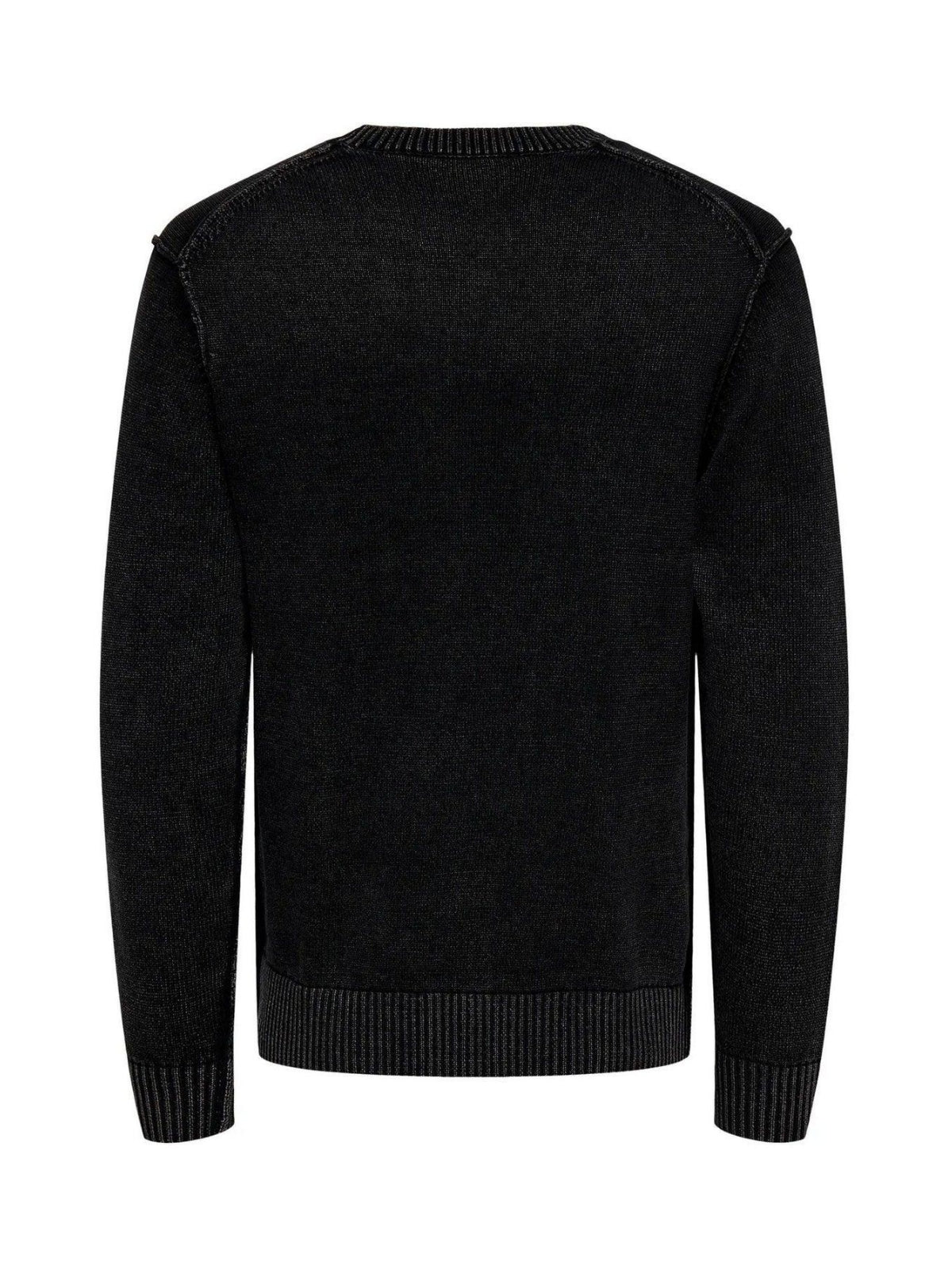 ONSMADS REG 5 CREW LS WASHED KNIT 