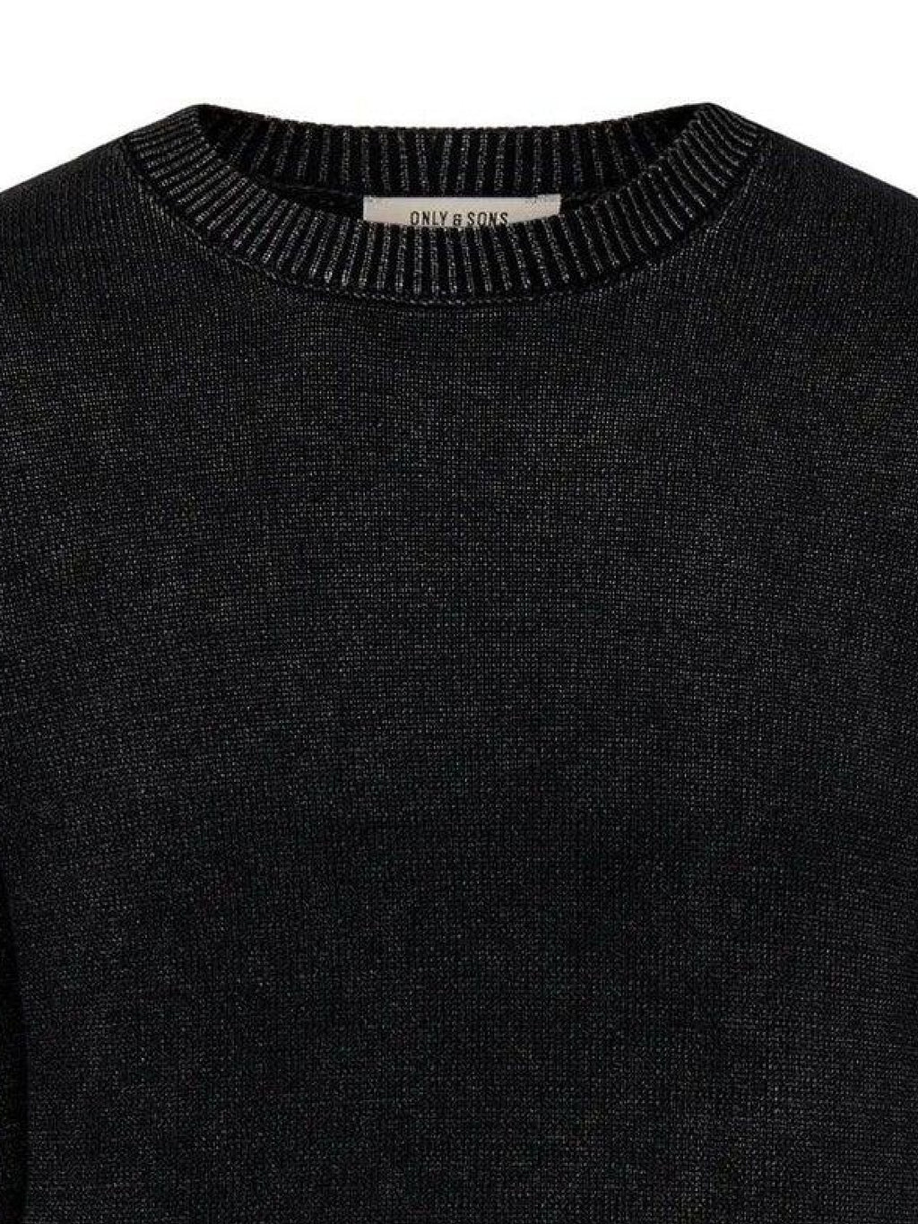 ONSMADS REG 5 CREW LS WASHED KNIT 