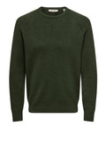 ONLY&SONS ONSALFI REG LS CREW KNIT CAMP