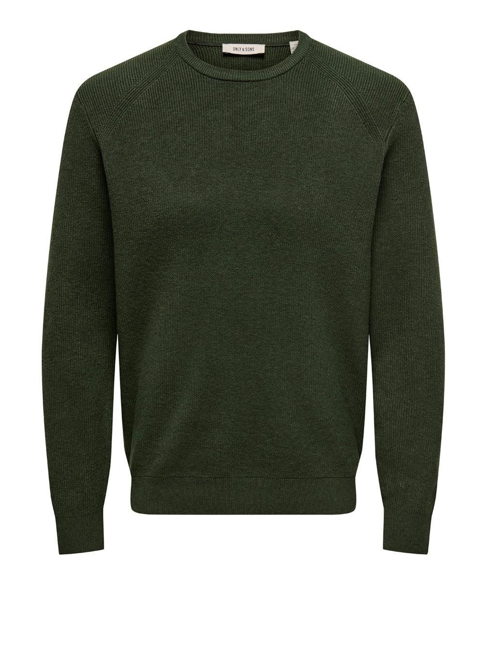 ONSALFI REG LS CREW KNIT CAMP 