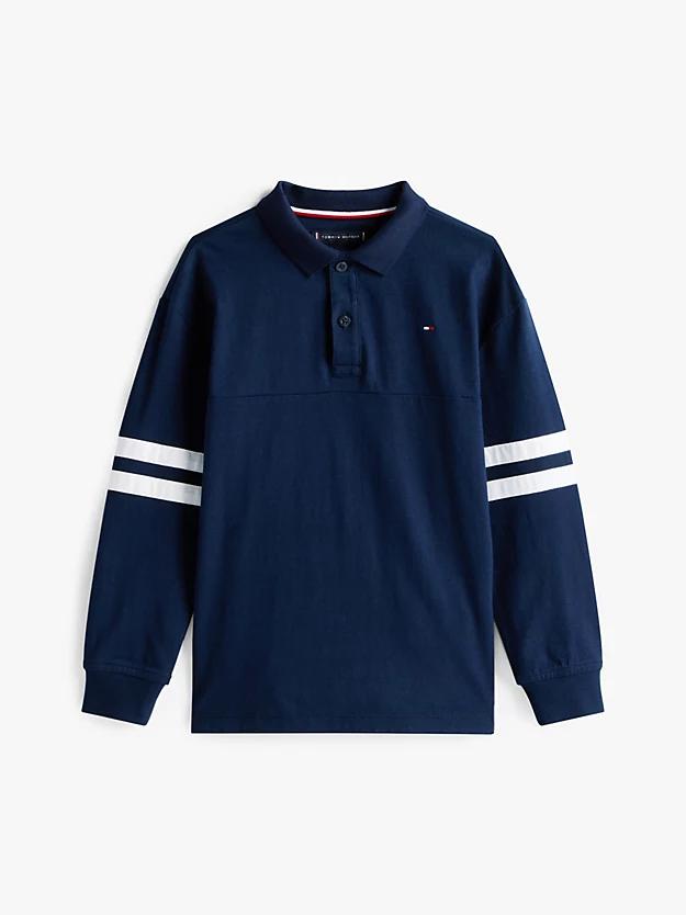 TH MIXED GRAPHIC POLO LS 