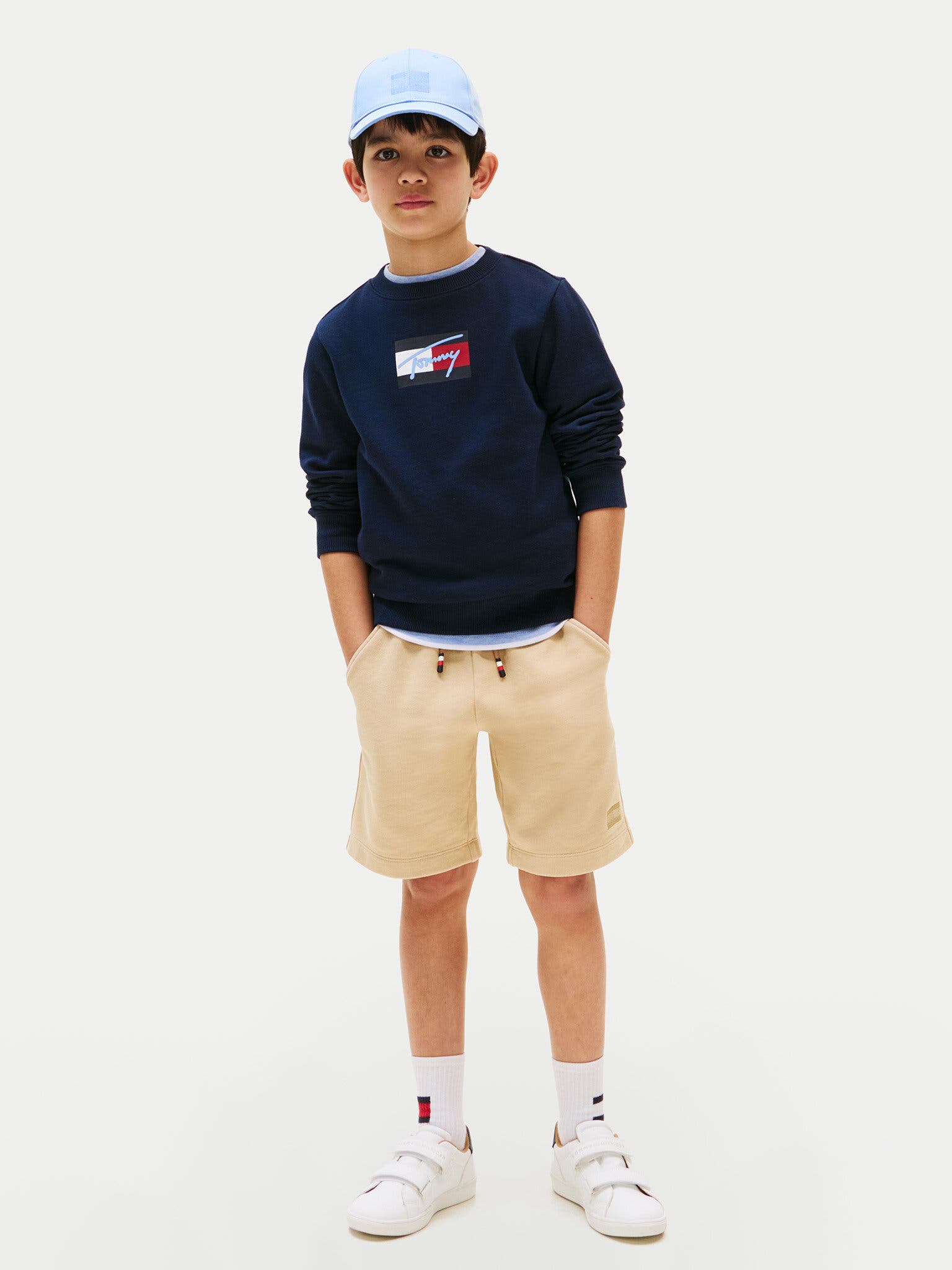 TOMMY SCRIPT FLAG SWEATSHIRT 