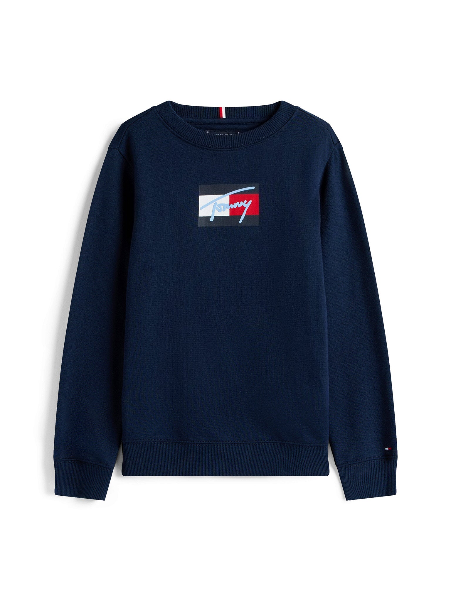 TOMMY SCRIPT FLAG SWEATSHIRT 