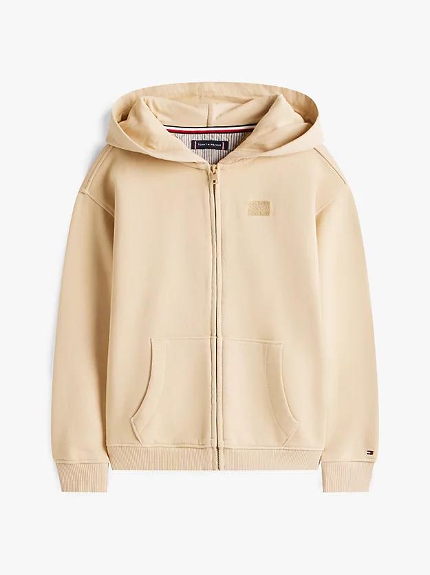 TONAL FLAG EMB  ZIP HOODIE 