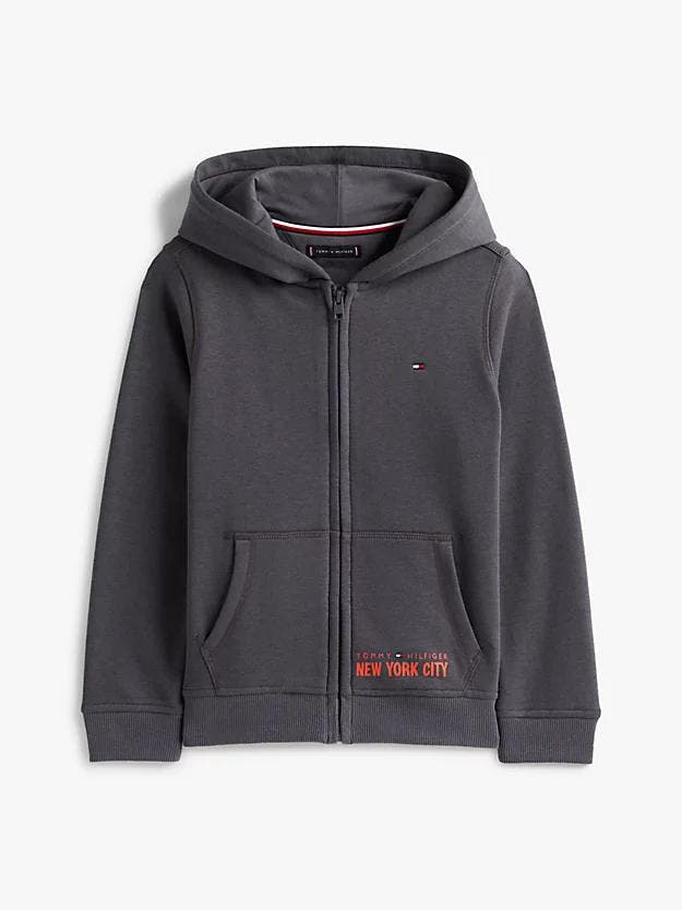 NYC PRINT ZIPTHROUGH HOODIE 