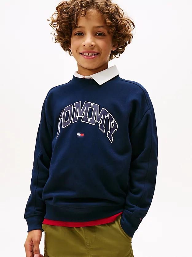 VARSITY RAISED PRINT SWEATSHIR 