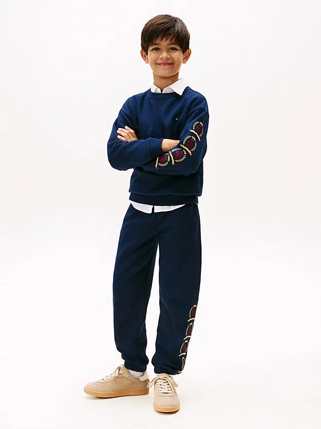 CREST EMB GRAPHIC SWEATSHIRT 