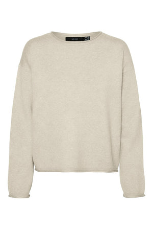 VERO MODA VMSABA ROLL LS O-NECK PULLOVER GA NOOS