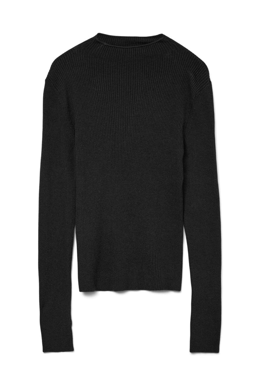 VMNANCY RIB LS FUNNELNECK PULLOVER BOO 