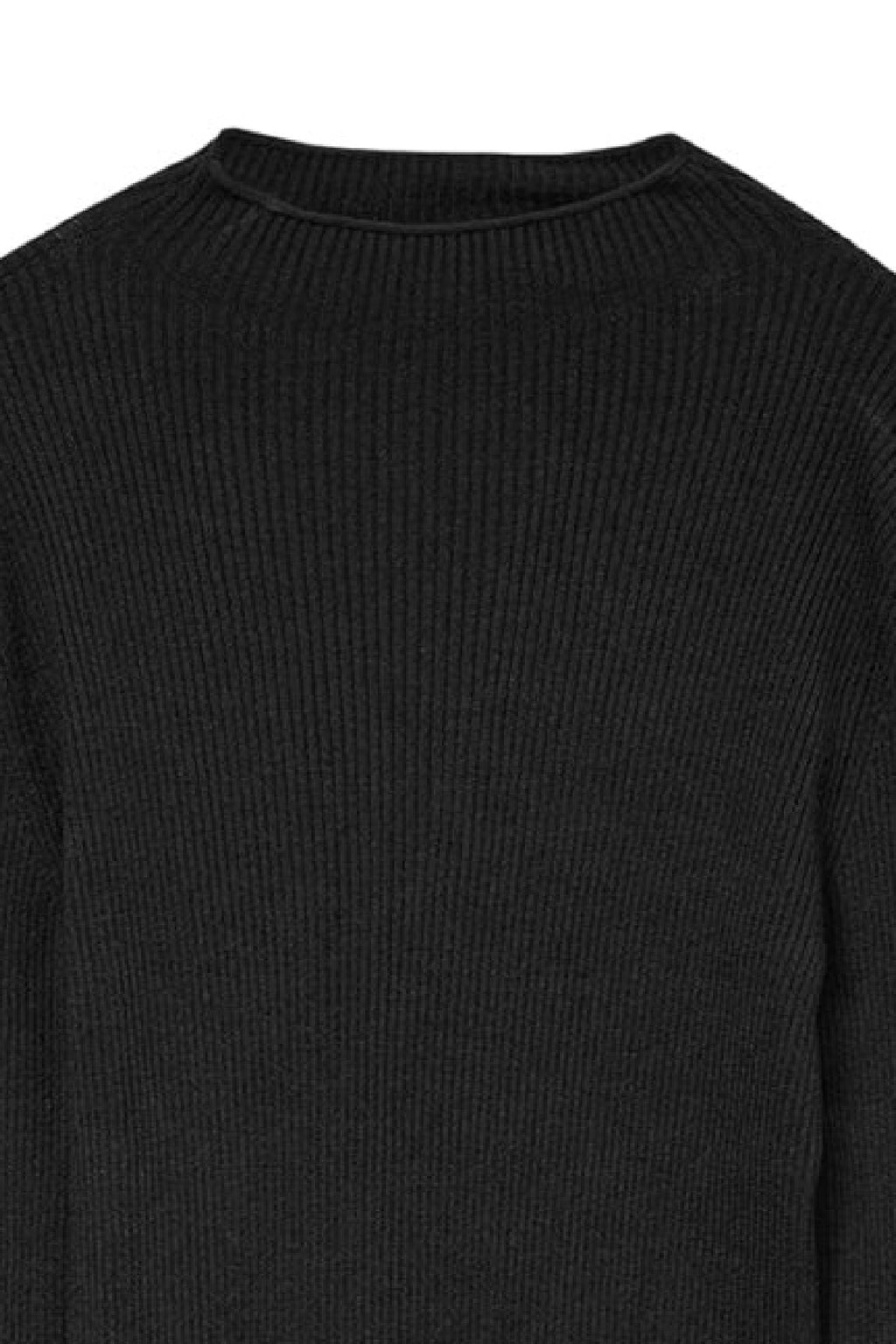 VMNANCY RIB LS FUNNELNECK PULLOVER BOO 