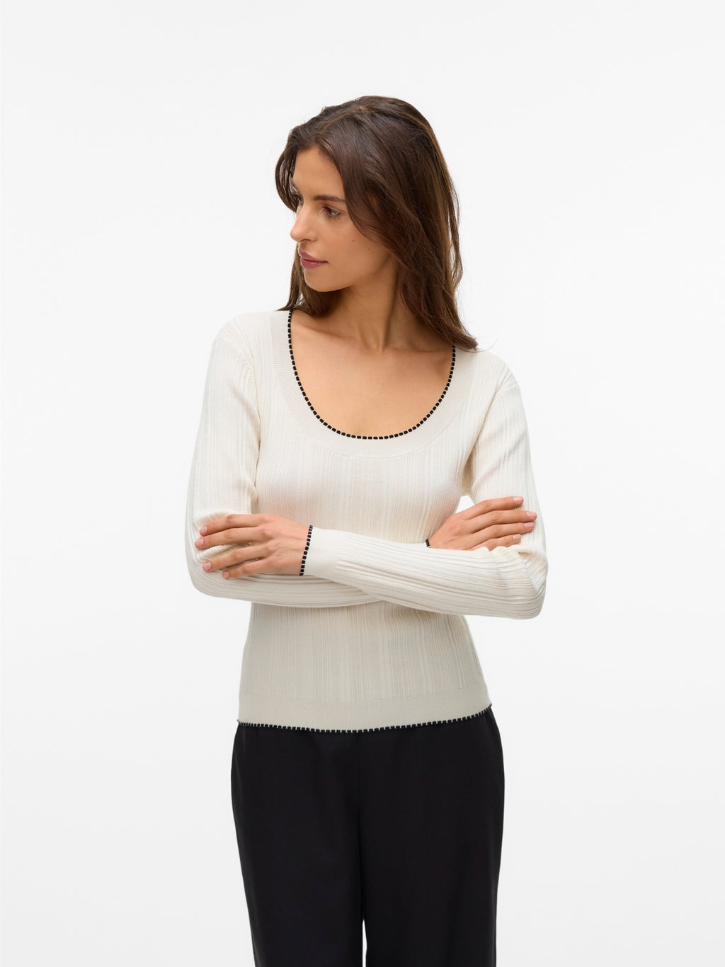 VMNINA LS U-NECK PULLOVER BOO 