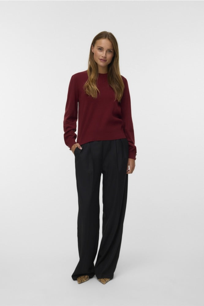VMHOLLYKARIS LS O-NECK PULLOVER BOO 