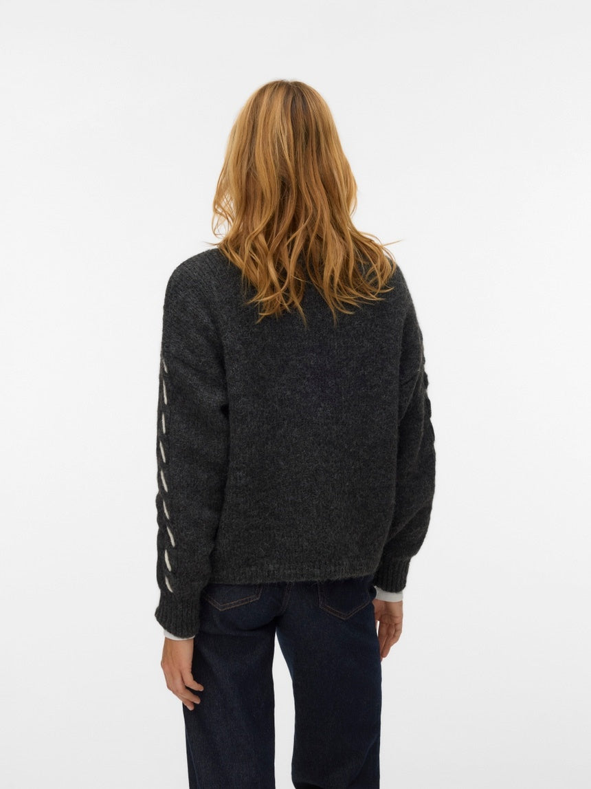 VMILINA LS O-NECK HANDSTITCH PULLOVER 