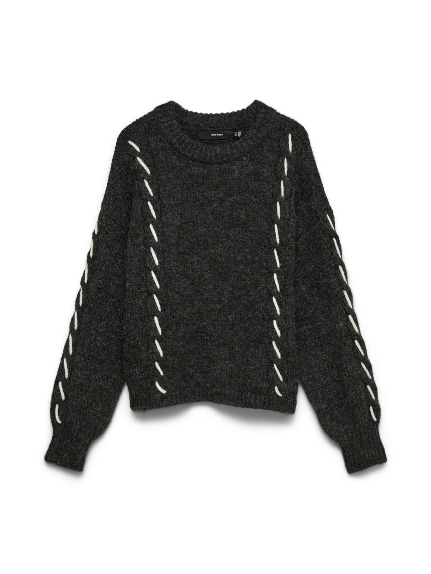 VMILINA LS O-NECK HANDSTITCH PULLOVER 